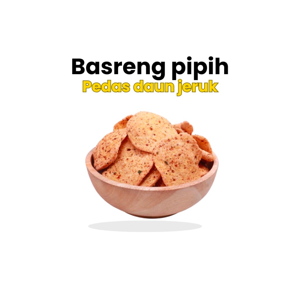 Basreng pipih pedas daun jeruk