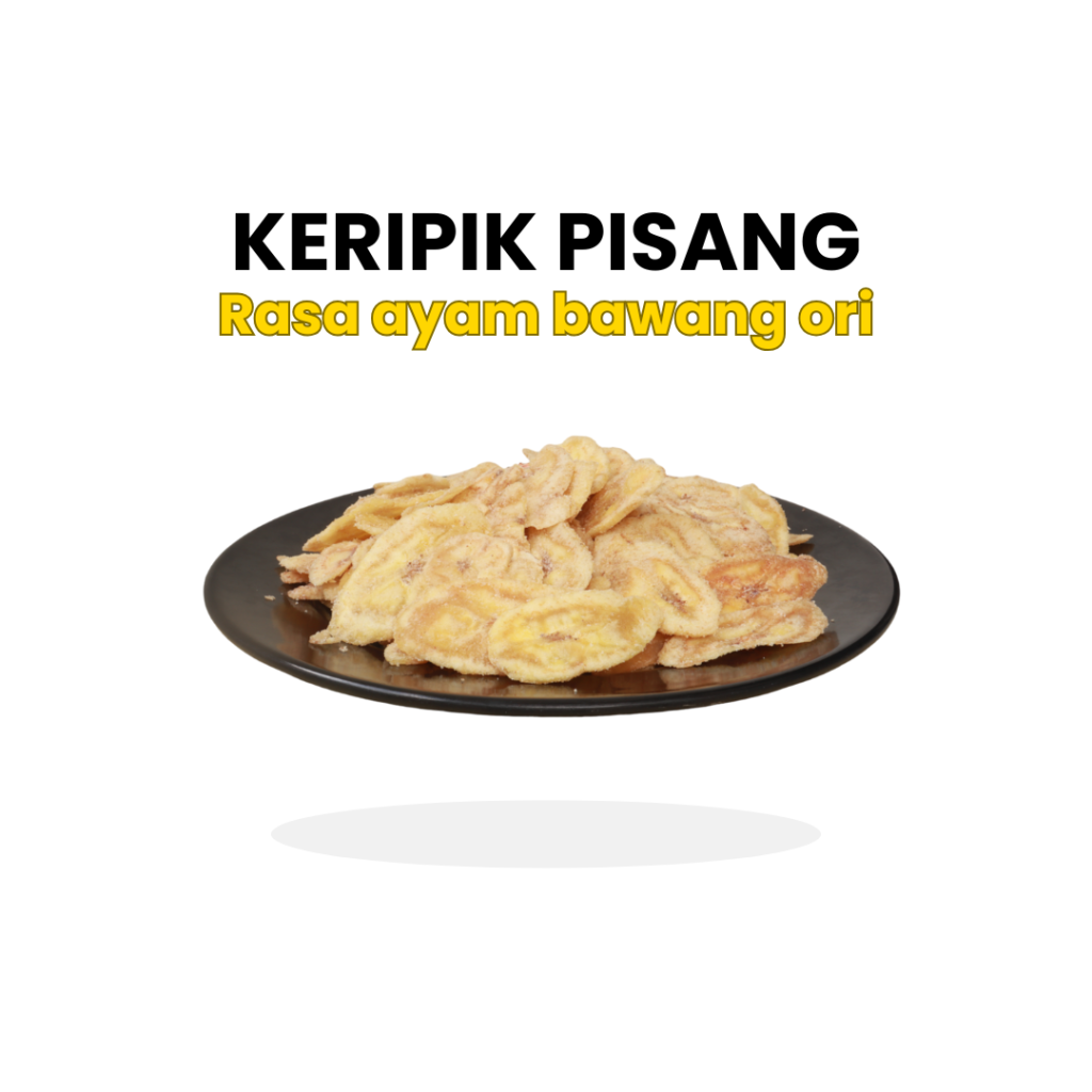 Keripik pisang ayam bawang ori